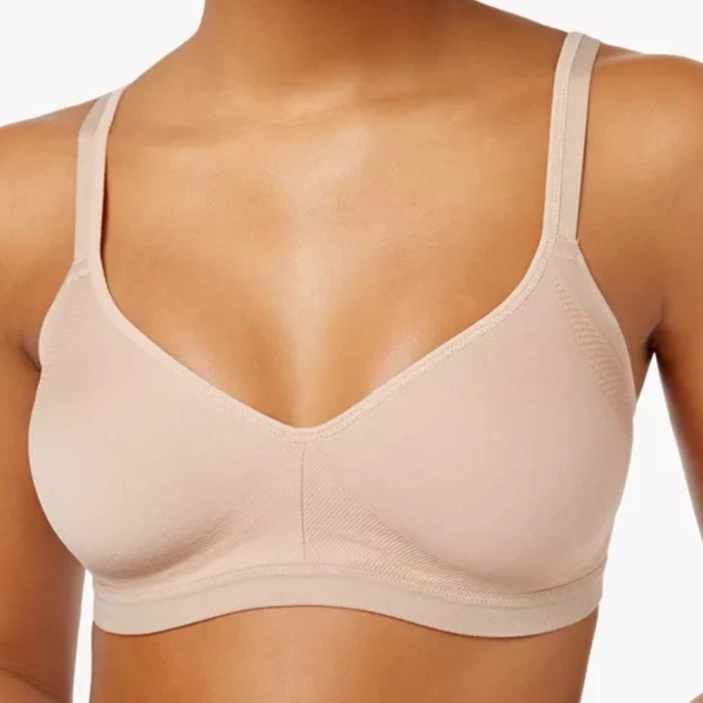 WARNER’S women’s tan Wirefree easy does it bra size L NWT